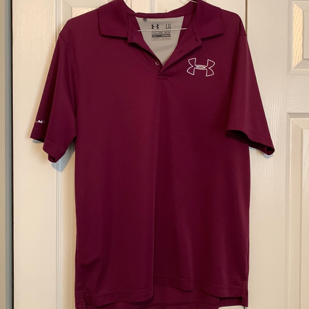 Purple Under Armour Polo